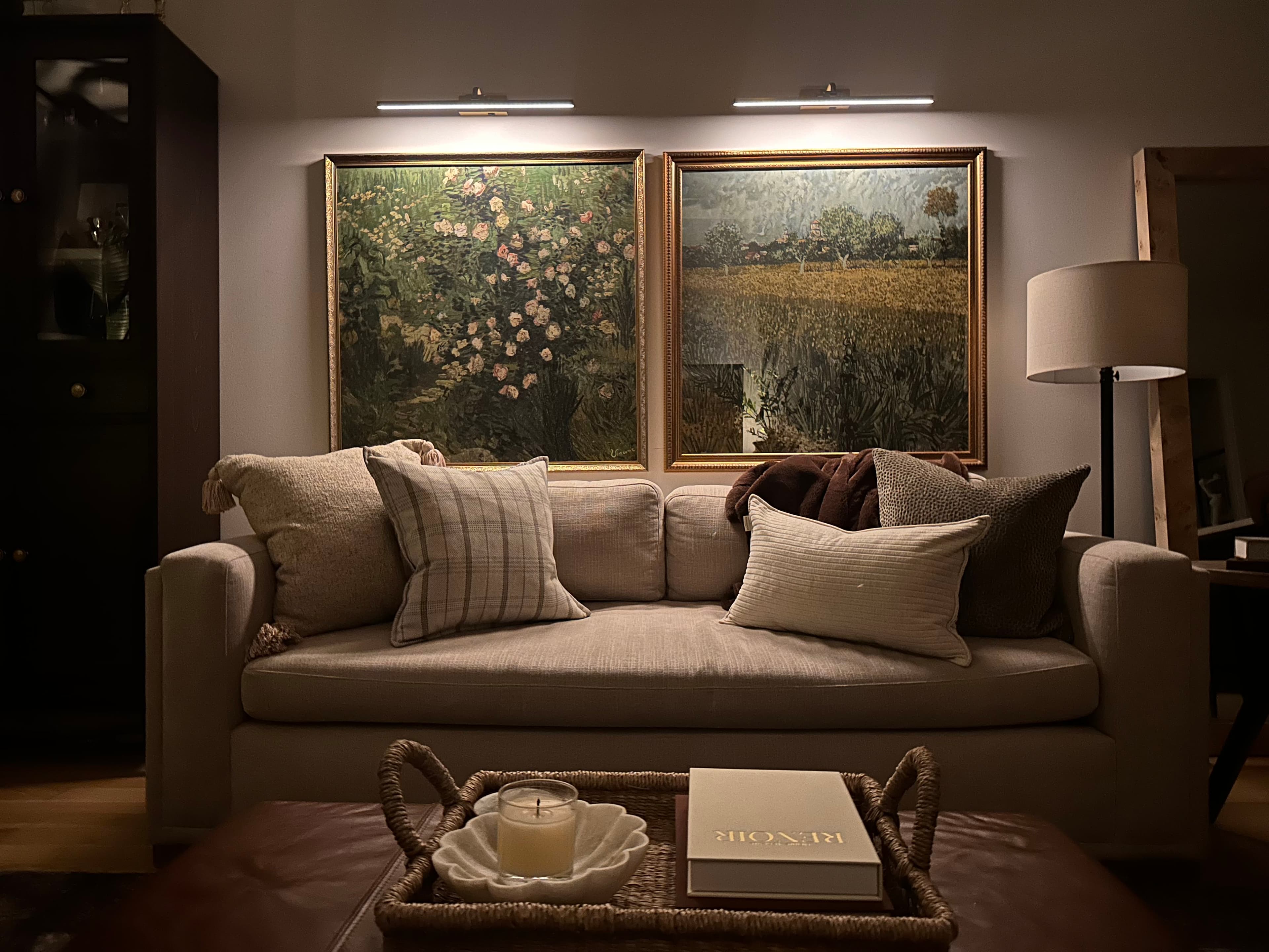 NYC Living Room with Moody Lighting